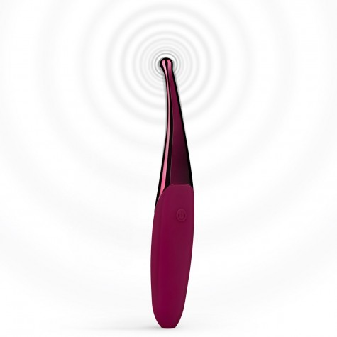 Фиолетовый точечный вибромассажер Senzi Vibrator - 14,7 см.